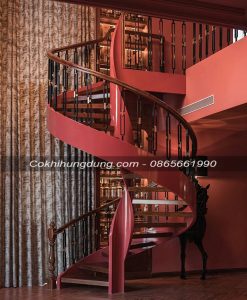 mẫu cầu thang xoắn ốc đẹp ms218