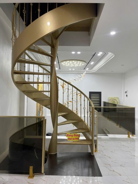 mẫu cầu thang xoắn ốc đẹp 5