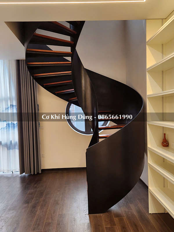 mẫu cầu thang xoắn ốc đẹp ms11