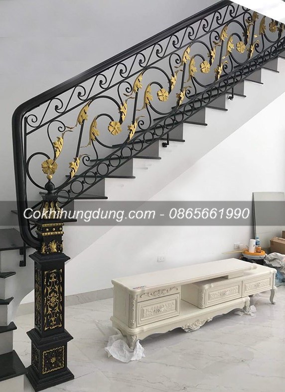 Cầu thang sắt nghệ thuật