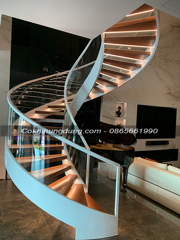 cầu thang xoắn ốc đẹp, cao cấp